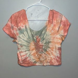 XL Cropped Tie Dye Aeropostale Tee
